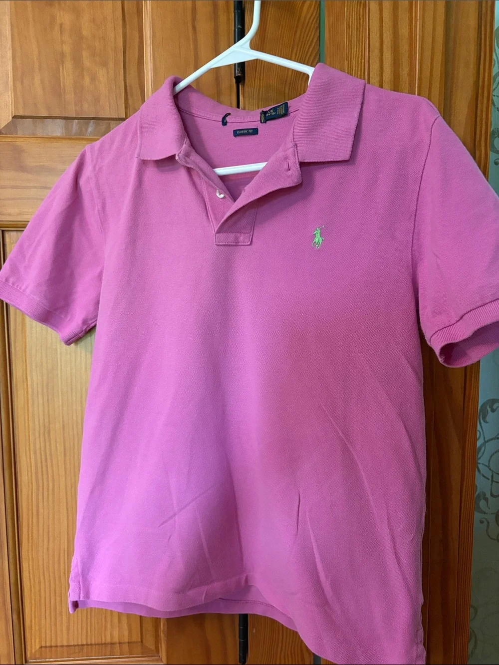 Ralph Lauren Pink Polo with Green Pony-Boys